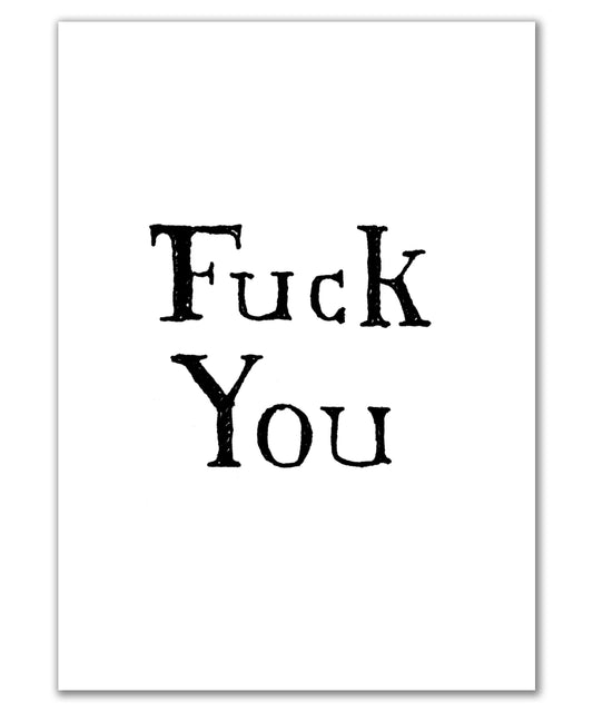 fuck you