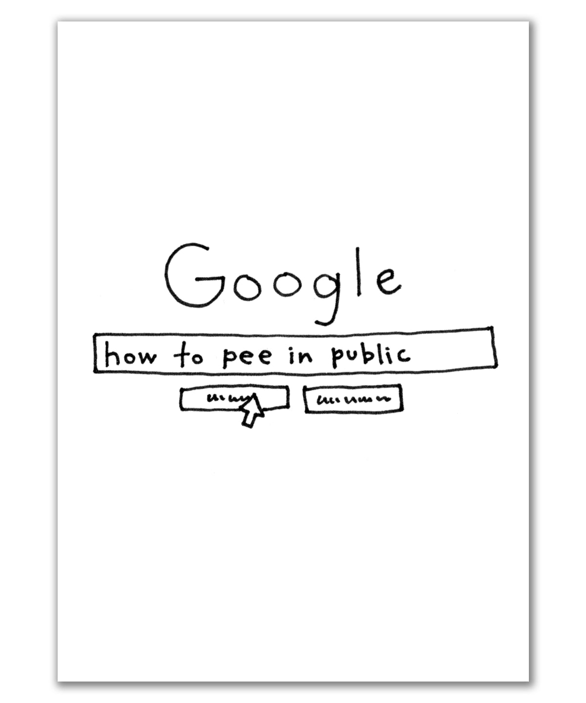 google pee in public